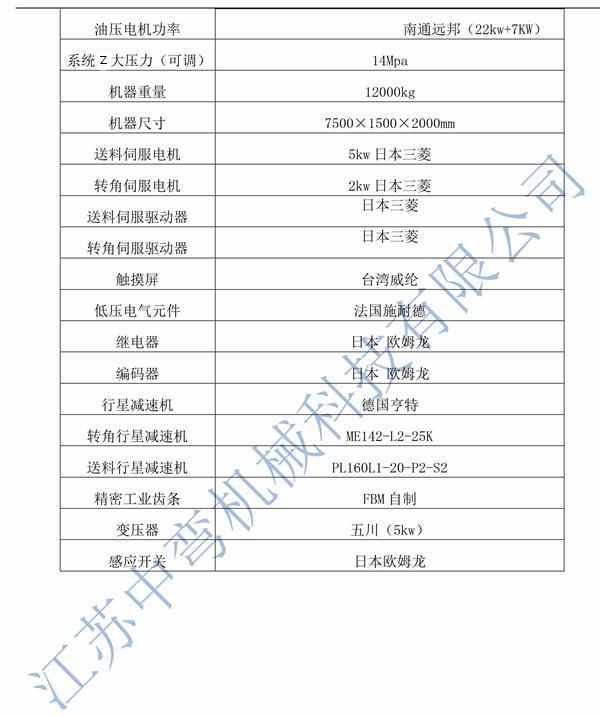 全自動(dòng)彎管機(jī)130CNC-2A-1S技術(shù)參數(shù)